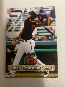 Nick Thurman Card 2018 Modesto Nuts Team Card