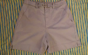 Pantalones cortos elásticos GLORIA VANDERBILT de colección talla 10 CINTURA ALTA con cinturón de acento - Imagen 1 de 1