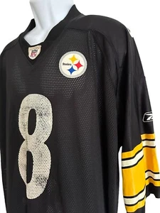 Camiseta de fútbol americano de los Pittsburgh Steelers Tommy Maddox para hombre Reebok negra NFL 2XL - Imagen 1 de 11