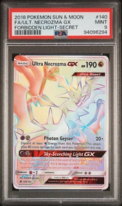 Pokemon TCG: Ultra Necrozma GX - bewertet PSA 9 NEUWERTIG 2018 FLI #140 F/A S/R R/R - Bild 1 von 2