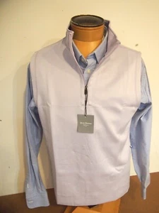 Chaleco Hickey Freeman Performance Tela Púrpura Micro-rayas 1/4 con Cremallera Nuevo con Etiquetas M $99.50 - Imagen 1 de 10