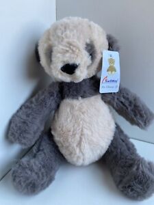 New Super Soft Gray Panda Bear 10'' Plush Stuffed Kids Boy's Girl's Toy D676