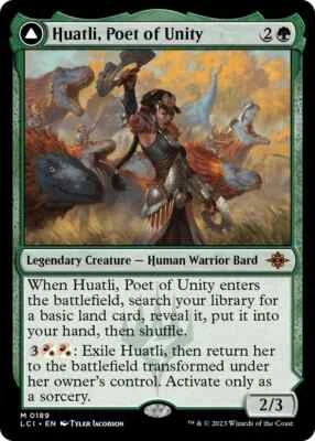 HUATLI, POET OF UNITY-ROAR OF THE FIFTH PEOPLE - The Lost Caverns of Ixalan - NM - Image 1 of 2