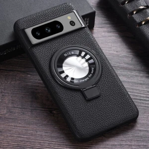 Funda Para Google Pixel 8 7 Pro 7 Magsafe A Prueba de Golpes Cuero Anillo Soporte Estuche Cubierta - Imagen 1 de 16
