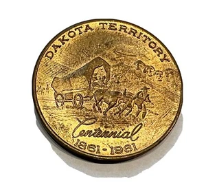 Medaillon - Dakota Territory Centennial - 1961 - SD - 50 Cent - Token - Bild 1 von 3