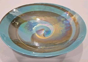 Yalos Casa Murano Blown Glass Bowl Centerpiece 16" 20th Century - Picture 1 of 8