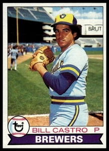 1979 Topps #133 Bill Castro Milwaukee Brewers Baseball Card - Picture 1 of 2