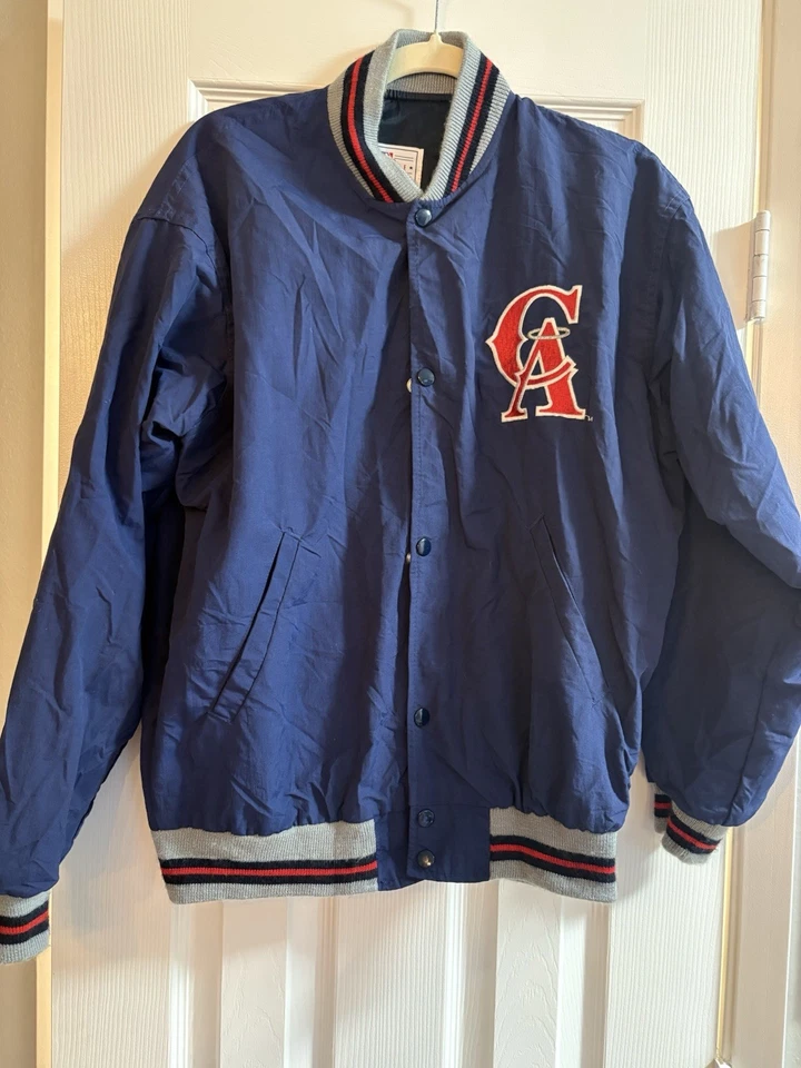 Chaqueta De Colección Años 80 90 Para Hombre’s Starter California Angels Nylon Talla Mediana MLB Foto 1 de 4