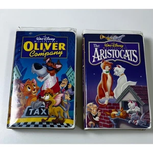Oliver and Company Aristocats VHS Walt Disney Masterpiece Set Bundle - Picture 1 of 5