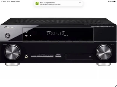 Pioneer VSX-820-K 5.1-Kanal AV-Receiver Verstärker mit 4x HDMI-Eingängen + USB ! - Bild 1 von 3