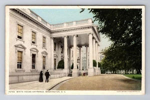 Washington DC-White House Entrance, Antique, Vintage Souvenir Postcard - Picture 1 of 2
