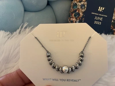 Swirling Magic Nk66183 Ceramic Pearl On Hematite Plating June 2025 Birthday Bp - Image 1 of 2