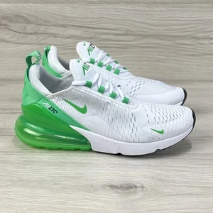 Nike Air Max 270 White Green Shock New AH6789-117 Women’s 11.5 / Mens 10 - Picture 1 of 9