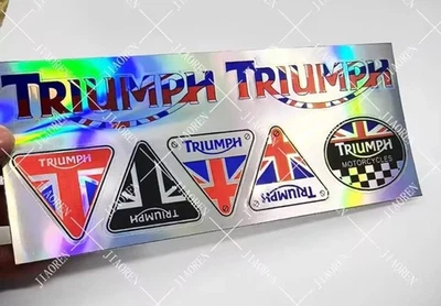 TRIUMPH FUEL TANK FAIRING BODY BADGE EMBLEM DECALS STICKER - Image 1 of 2