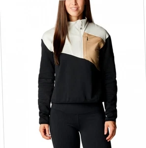 Women’s Columbia Lodge Hybrid Pullover Fleece Sweatshirt 1/4 Zip MEDIUM - Picture 1 of 11