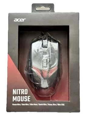 Acer Nitro Mouse (NPMCE1100G) Wired Optical Mouse - Black - Image 1 of 4
