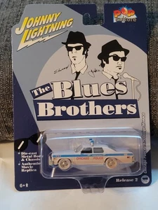  Johnny Lightning THE BLUES BROTHERS 1974 DODGE MONACO "White Lightning" - Picture 1 of 5