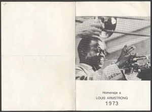 Argentinien Theater Oper Broschüre Louis Armstrong Amerikanischer Trompeter Sänger 1973 - Bild 1 von 2
