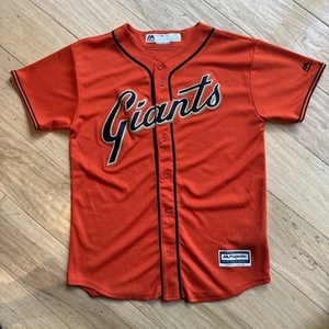 San Francisco Giants Majestic Baseball Jersey Orange Alternate Youth Large 14/16 - Picture 1 of 9