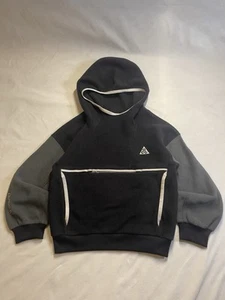 Nike ACG Polartec “Wolf Tree” Black Pullover Hoodie Kids S - Picture 1 of 12