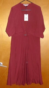 Jasper Conran Beach Dress Kaftan Ring Detail V-Neckline S 8-10 L44" Wine BNWT - Picture 1 of 1