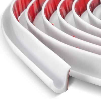 Casa rodante Tondiamo 40 pies canal de lluvia riel de goteo de plástico PVC tira de lluvia techo lluvia forma de J Foto 1 de 4