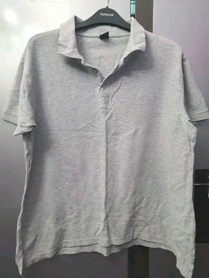 Camiseta polo gris clásica para mujer informal para damas Polo liso Jersey manga corta Foto 1 de 4