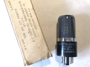 Sylvania JAN-CHS-6V6GT/G - VT-107-A Valve Made In USA Used Tested (KL41) - Picture 1 of 2