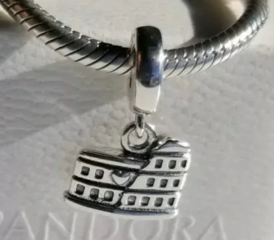 AUTÉNTICO PANDORA Pandora Coliseo Amor Viaje Roma Plata Dije CON CAJA #125 Foto 1 de 4