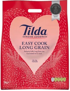 Easy Cook Long Grain Rice Tilda 5kg Perfectly Fluffy Long Grain Rice - Picture 1 of 1