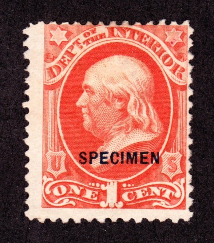 US O15S 1c Interior Department Specimen Fine NGAI SCV $60 (001) - Image 1 of 1
