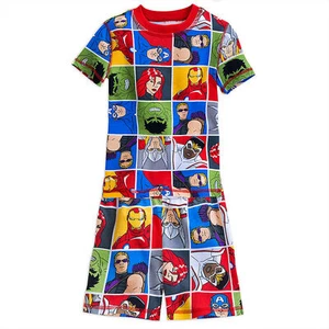 Marvel Avengers 2 PC Tight Fit Short Sleeve Pajama Set Boy Size 5 - Picture 1 of 3