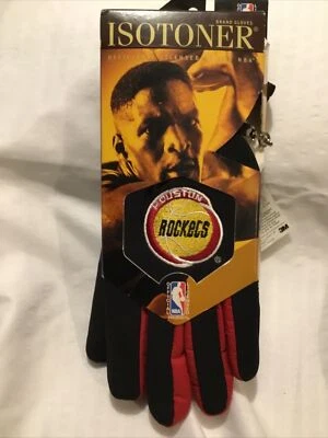 VTG 1994 NBA HOUSTON ROCKETS  Isotoner Winter Thinsulate Gloves S/M * NEW - Image 1 of 3
