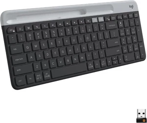 Logitech K585 Slim Multi-Device Wireless Bluetooth Keyboard ~ Graphite - Picture 1 of 8