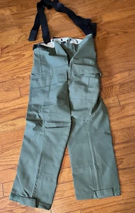 Propper GORE-TEX NOMEX Mens shell pants & SUSPENDERS Green LARGE SHORT LS - Picture 1 of 5