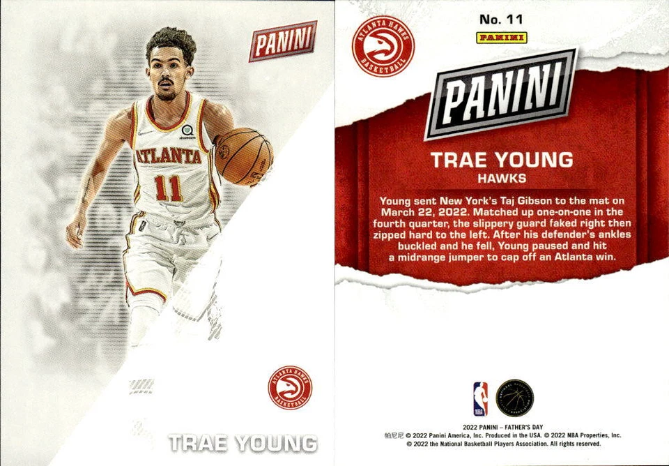 2022 Panini Father's Day #11 Trae Young - NM-MT - Image 1 of 1