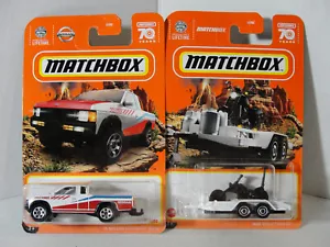 Matchbox ‘95 Nissan Hardbody (D21) Pickup Truck & MBX Cycle Trailer (New) - Picture 1 of 3