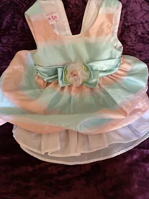 Vestido Jessica Ann Infantil Niña Talla 18M Pastel Sin Mangas Verano Pascua con Forro Foto 1 de 4