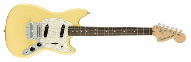 Fender American Performer Mustang 6 String Rosewood Fingerboard Electric Guitar - Vintage White