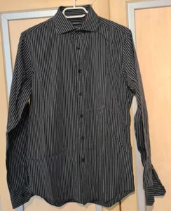 Esprit Slimfit Hemd KW 37/38 ( S), Langarm, schwarz weiss gestreift - Bild 1 von 3