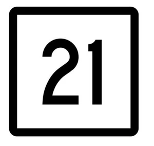 Connecticut State Highway 21 Sticker Decal R5068 Highway Route Sign - Picture 1 of 1