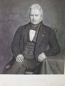 Gravure 19è d'Après Henri Scheffer Jacques Laffitte Politique Restauration N°12 - Imagen 1 de 7