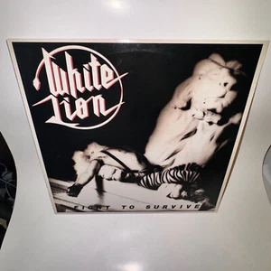 White Lion-Fight To Survive SLAM 1 US RECORD No Barcode Early Reissue Excellent - Picture 1 of 17