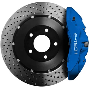 BLUE E-Tech Brake Caliper Paint Kit Also For Drums Brakes & Car Engine Bay - Picture 1 of 7