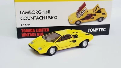 1:64 Tomica Limited Vintage Tomytec Lamborghini Countach LP400 Amarillo Diecast Foto 1 de 4