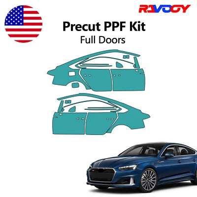 Película de protección de pintura precortada PPF para Audi A5 S5 Sportback 2020-2025 puertas completas Foto 1 de 4