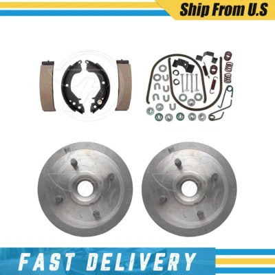 Fits 1986 1987 Hyundai Excel Rear Drums Brake Shoes & Hardware Spring Kit - Image 1 of 4