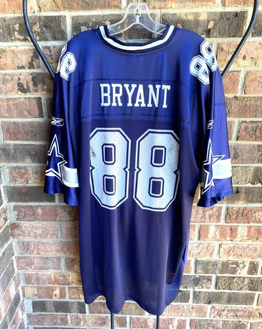 NFL Dallas Cowboys Dez Bryant 88 Reebok Blue Jersey Men 2XL Cover