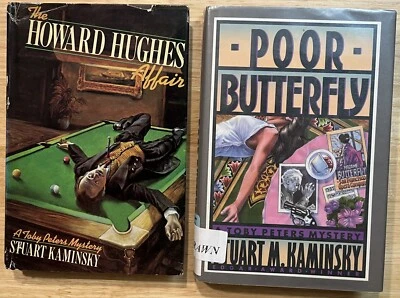 Lot of 2 Stuart M. Kaminsky: Howard Hughes Affair~Poor Butterfly (Toby Peters)HC - Image 1 of 2