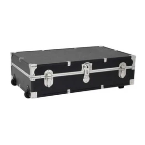 Seward Trunk Storage Trunks+Chests Under the Bed Footlocker Composite Black - Picture 1 of 7